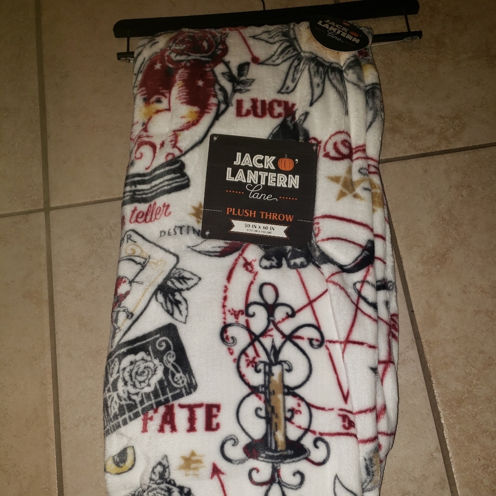 Jack o Lantern Lane Throw Blanket
